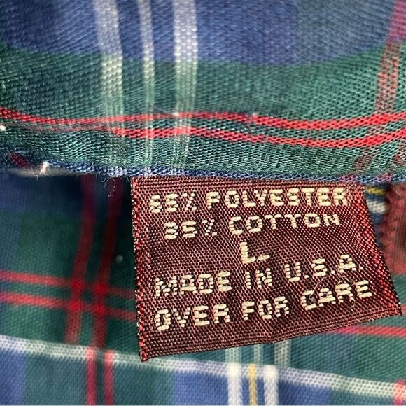 Levis Shirt Mens Large Plaid Thin Lightweight Summer Tailored For Men USA VTG - Picture 13 of 16